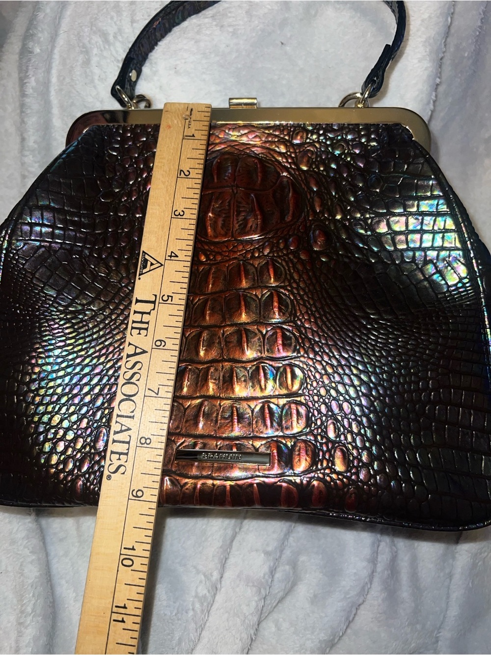 Brahmin Emmy satchel in black pearl Melbourne - Picture 12 of 12